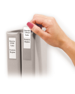 Self-Adhesive Binder Labels, 2-3 inch Ring Binders, 2-1/4 x 3-5/8, In Use